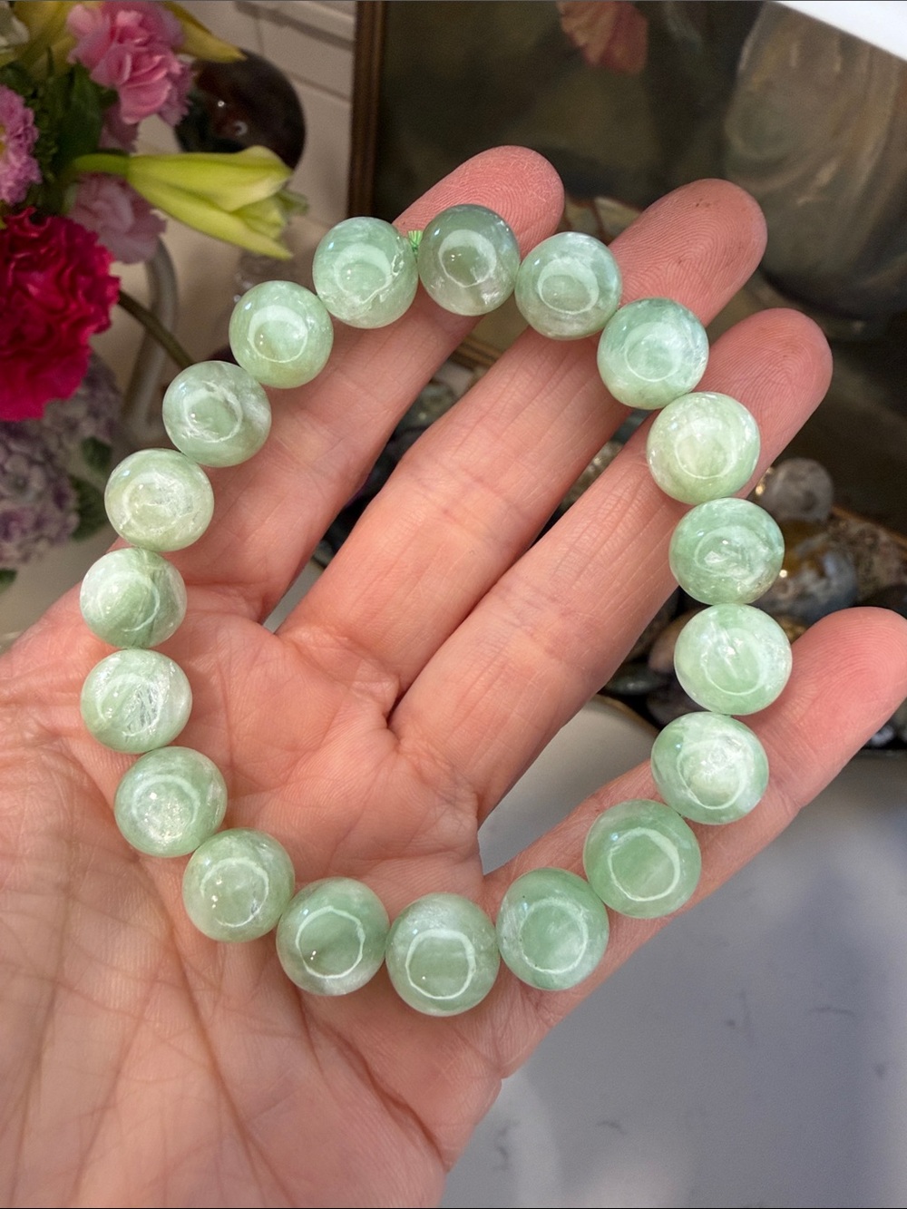 Emerald Quartz Stretch Bracelet: B1147